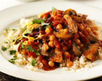 Autumn Moroccan Mushrooms with Couscous